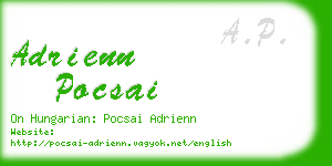 adrienn pocsai business card